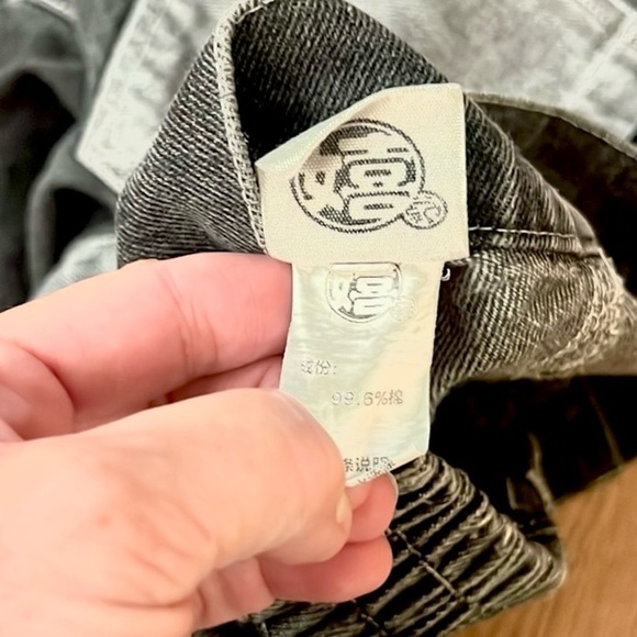 WE WERE ONCE KIDS,XITOUJI ,Y2K Patchwork Jeans,Carpenter,Japanese Denim,Size L - Picture 11 of 14